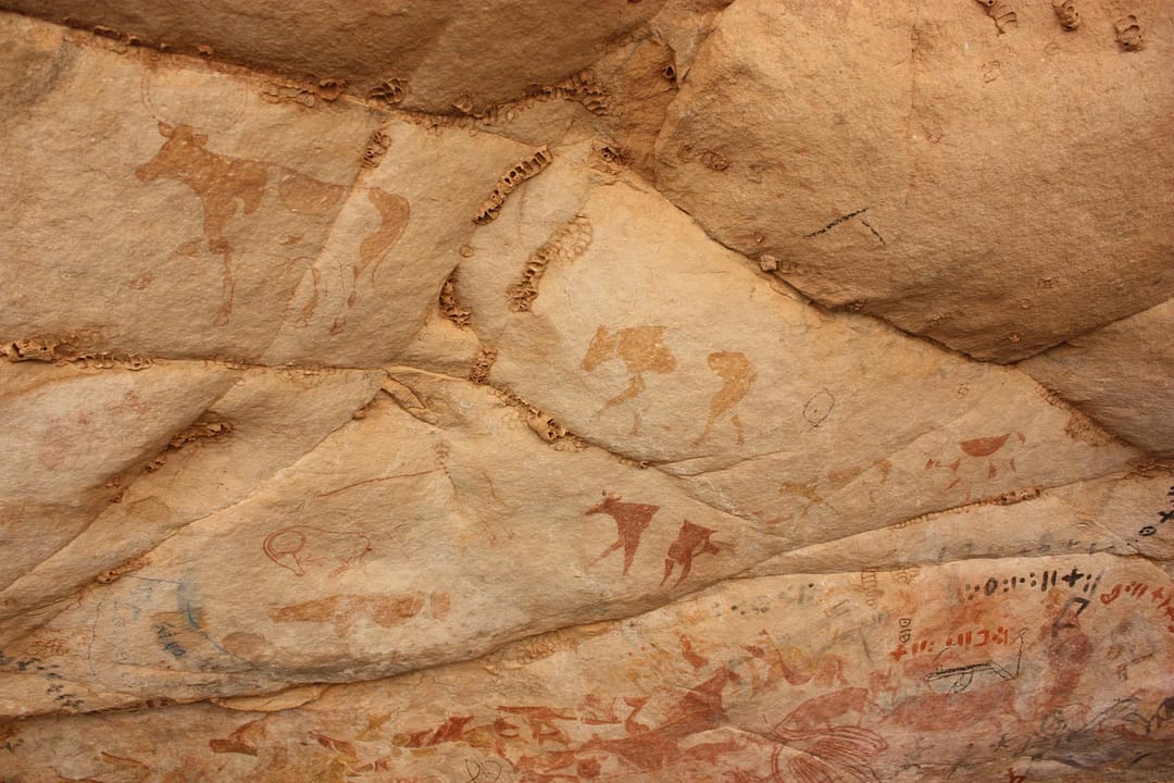 Pittura rupestre a Tassili n Ajjer Algeria