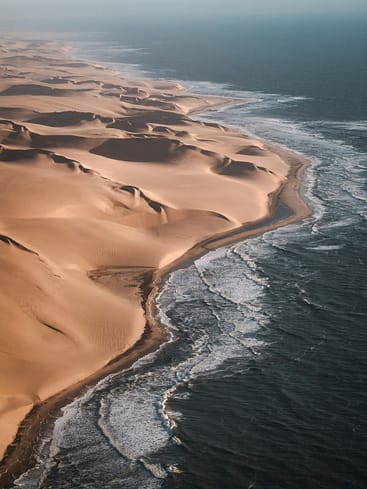 Oceano e deserto nel Namib Naukluft National Park Namibia Oceano e deserto nel Namib Naukluft National Park Namibia
