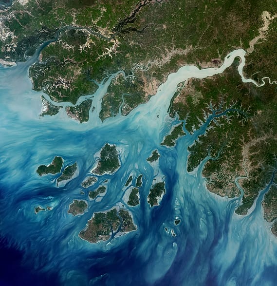 Vista satellitare Guinea Bissau Vista satellitare Guinea Bissau