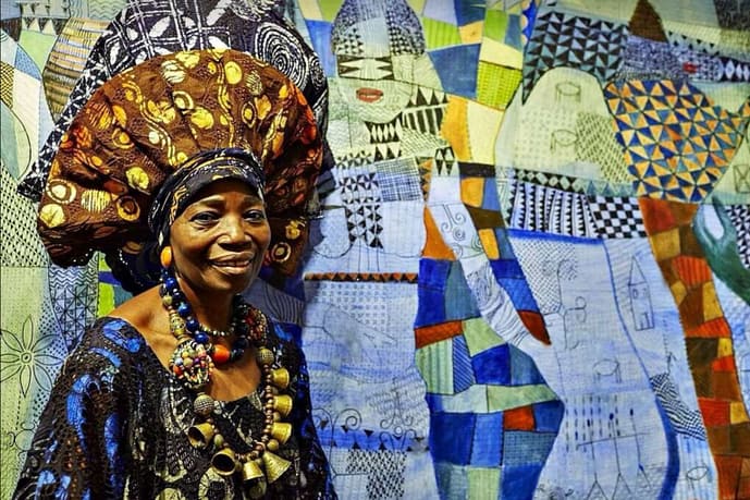 Artista Nike Davies Okundaye Nike Art Gallery Lagos Nigeria